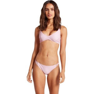 image:imageVolcom Womens Simply Seemless V Neck Swimsuit Bikini TopBlush Pink