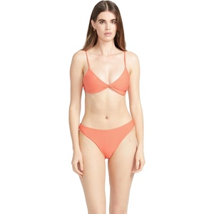 image:imageVolcom Womens Simply Seemless V Neck Swimsuit Bikini TopElectric Pink