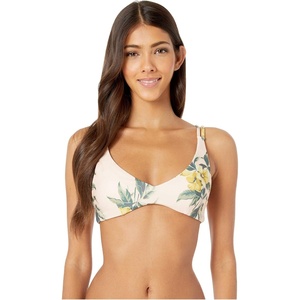 image:imageVolcom Womens Simply Seemless V Neck Swimsuit Bikini TopLight Peach