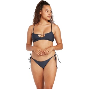 image:imageVolcom Womens Womens Simply Solid Scoop Neck Bikini Top Neck Bikini TopBluenight