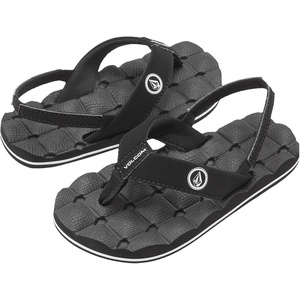 image:imageVolcom Youth Recliner Sandal Little KidBig KidBlack White