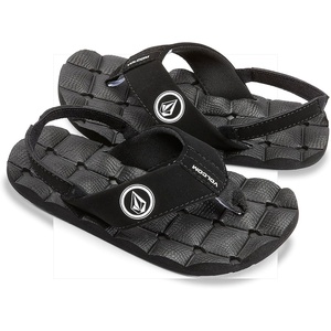 image:imageVolcom Youth Recliner Sandal Little KidBig KidBlackBlack