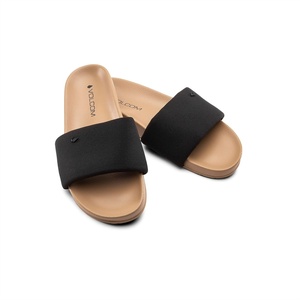 image:imageVolcom womens Volcation Slide Sandals  Recliner Comfort Foam Footbed Padded Strap Slipon SlidesBlack