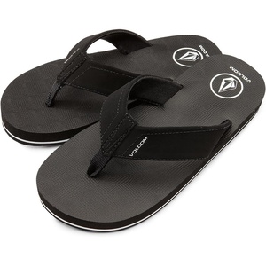 image:imageVolcom Big Kids Unisex Victor Flip Flop SandalBlackBlack