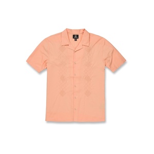 image:imageVolcom Mens Baracostone Short Sleeve Classic Fit ShirtPeach Bud