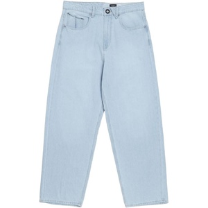 image:imageVolcom Mens Billow Loose Fit Baggy Denim Jeans  Relaxed Vintage Style Soft Cotton Denim Wide LegBlue Fog