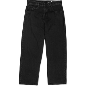 image:imageVolcom Mens Billow Loose Fit Baggy Denim Jeans  Relaxed Vintage Style Soft Cotton Denim Wide LegNew Black Wash