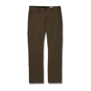 image:imageVolcom Mens Frickin Modern Stretch Chino Pant  Everyday Wear Slim Fit Stretch Twill PantsDark Earth