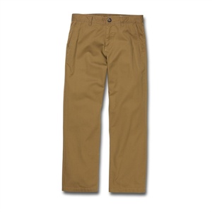 image:imageVolcom Mens Frickin Skate Loose Baggy Fit Chino Pants  Relaxed Tapered 17 Leg Opening 30 InseamDark Khaki Skate