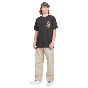 image:imageVolcom Mens Frickin Skate Loose Baggy Fit Chino Pants  Relaxed Tapered 17 Leg Opening 30 InseamLight Khaki