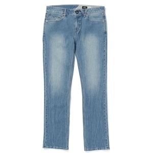 image:imageVolcom Mens Vorta Slim Fit Stretch Denim Jeans  ComfortableFlexibleDurable PantsBlue Bird
