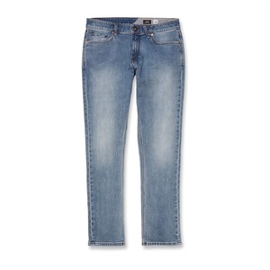 image:imageVolcom Mens Vorta Slim Fit Stretch Denim Jeans  ComfortableFlexibleDurable PantsWrecked Indigo