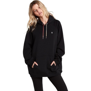 image:imageVolcom Womens Truly Stoked Ovesized Bf Hooded Fleece SweatshirtBlackescape
