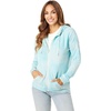 image:imageVolcom Womens Lil Zip Up Hooded Fleece SweatshirtBlue Fog