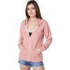 image:imageVolcom Womens Lil Zip Up Hooded Fleece SweatshirtLight Mauve