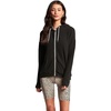 image:imageVolcom Womens Lil Zip Up Hooded Fleece SweatshirtBlack Black