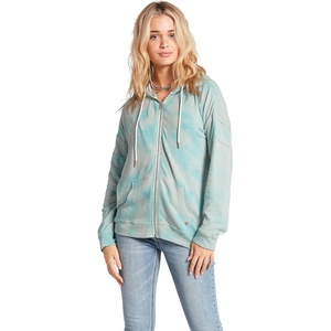 image:imageVolcom Womens Lil Zip Up Hooded Fleece SweatshirtBlue Fog