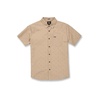 image:imageVolcom Mens Shortsleeve Printed Woven Shirt  Lightweight Buttonup Soft Cotton Blend Casual Fit for SummerKhaki