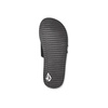 image:imageVolcom Mens Recliner Slide Sandals  Comfort Foam Footbed Waterfriendly Nubuck Strap SlidesBlack White
