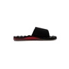 image:imageVolcom Mens Recliner Slide Sandals  Comfort Foam Footbed Waterfriendly Nubuck Strap SlidesRibbon Red