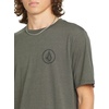 image:imageVolcom Mens Stone Tech Short Sleeve Quick Drying TeeCharcoal Heather Circle