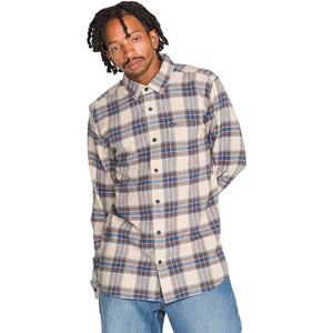image:imageVolcom Mens Caden Plaid Long SleeveLight Khaki