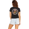 image:imageVolcom Womens Have a Clue Short Sleeve Tee  Fitted TShirt with Striped Neck TapingBlack Black
