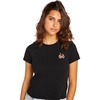 image:imageVolcom Womens Have a Clue Short Sleeve Tee  Fitted TShirt with Striped Neck TapingBlack Black