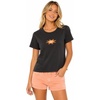 image:imageVolcom Womens Have a Clue Short Sleeve Tee  Fitted TShirt with Striped Neck TapingVintage Black