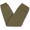 image:imageVolcom Mens Iconic Stone Elastic Waist Fleece Sweatpants  Soft Jogger Pants with Adjustable DrawcordOlive