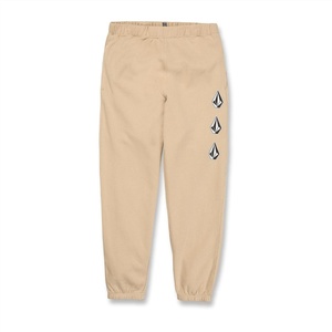 image:imageVolcom Mens Iconic Stone Elastic Waist Fleece Sweatpants  Soft Jogger Pants with Adjustable DrawcordAlmond