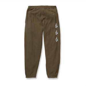 image:imageVolcom Mens Iconic Stone Elastic Waist Fleece Sweatpants  Soft Jogger Pants with Adjustable DrawcordArmy