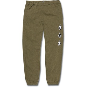 image:imageVolcom Mens Iconic Stone Elastic Waist Fleece Sweatpants  Soft Jogger Pants with Adjustable DrawcordOlive